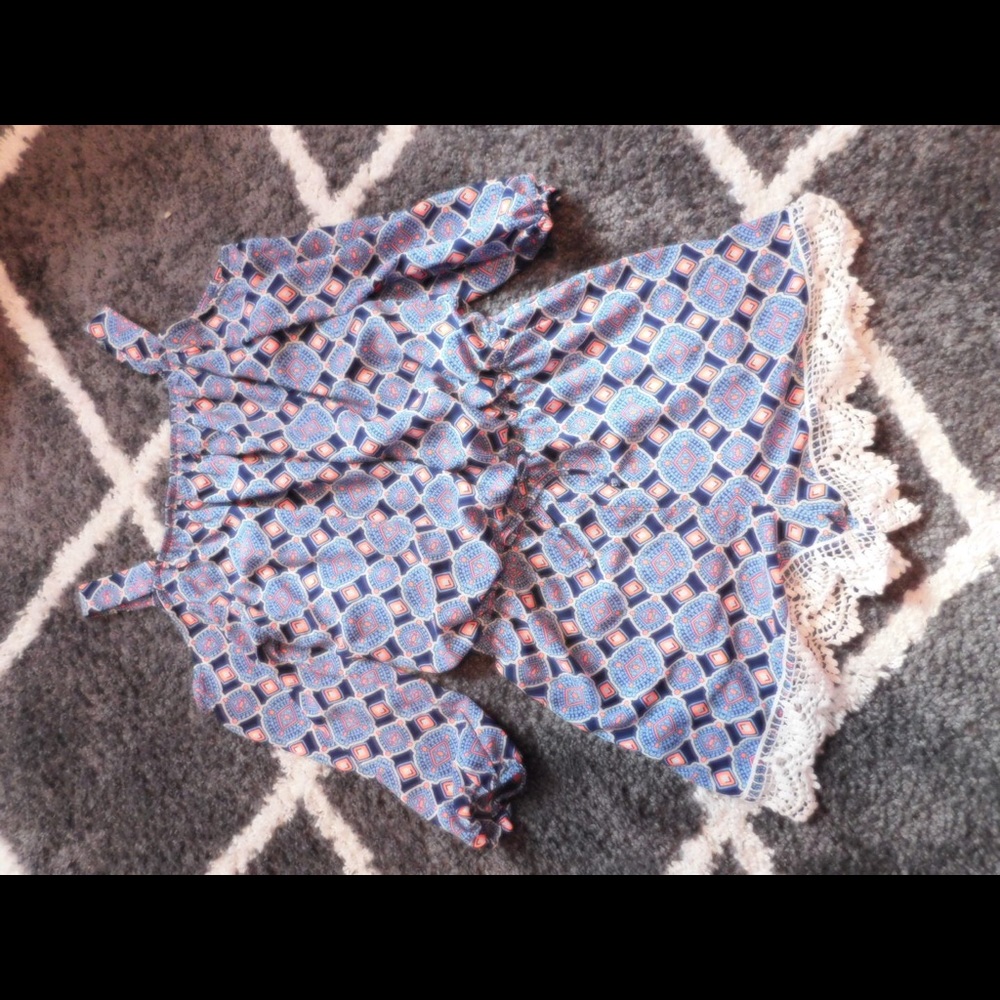 Cold shoulder romper